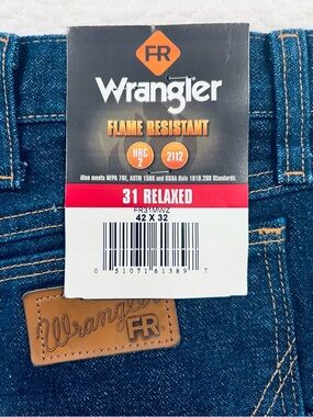 Bundle of 6 Wrangler FR 31MWZ Men’s Relaxed 42x32 Fire Retardant Jeans
